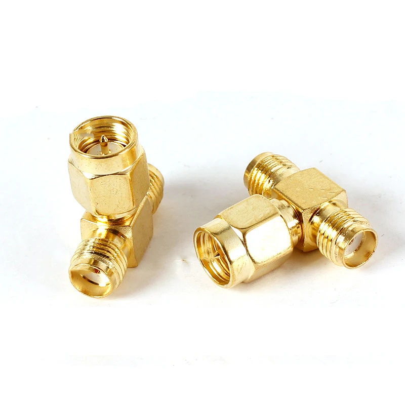 2PCS SMA to SMA Adapter SMA Male Female to Male Female RP SMA Straight 3 Way Right Angle 90 135 Degree RF Connector for Antenna