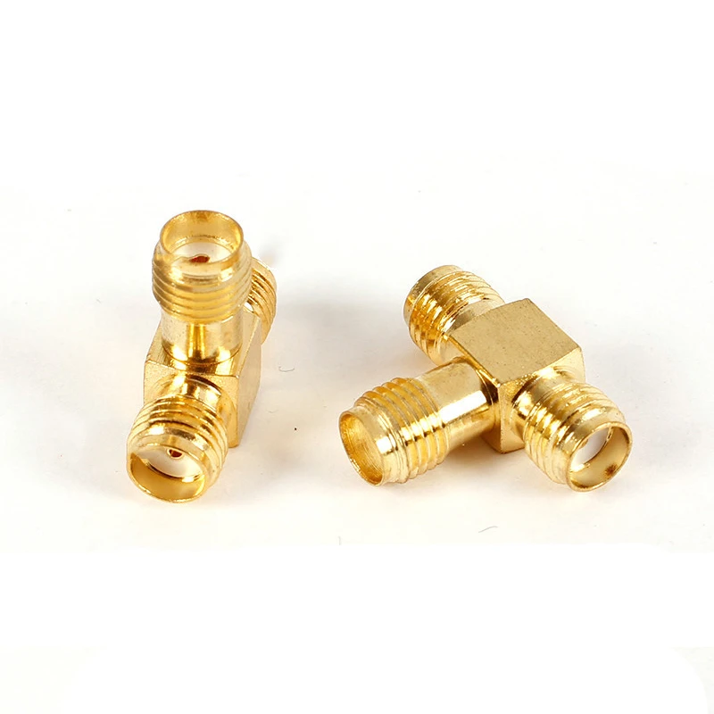 2PCS SMA to SMA Adapter SMA Male Female to Male Female RP SMA Straight 3 Way Right Angle 90 135 Degree RF Connector for Antenna