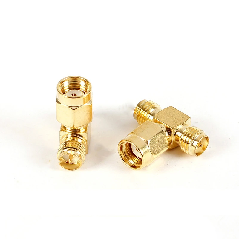 2PCS SMA to SMA Adapter SMA Male Female to Male Female RP SMA Straight 3 Way Right Angle 90 135 Degree RF Connector for Antenna