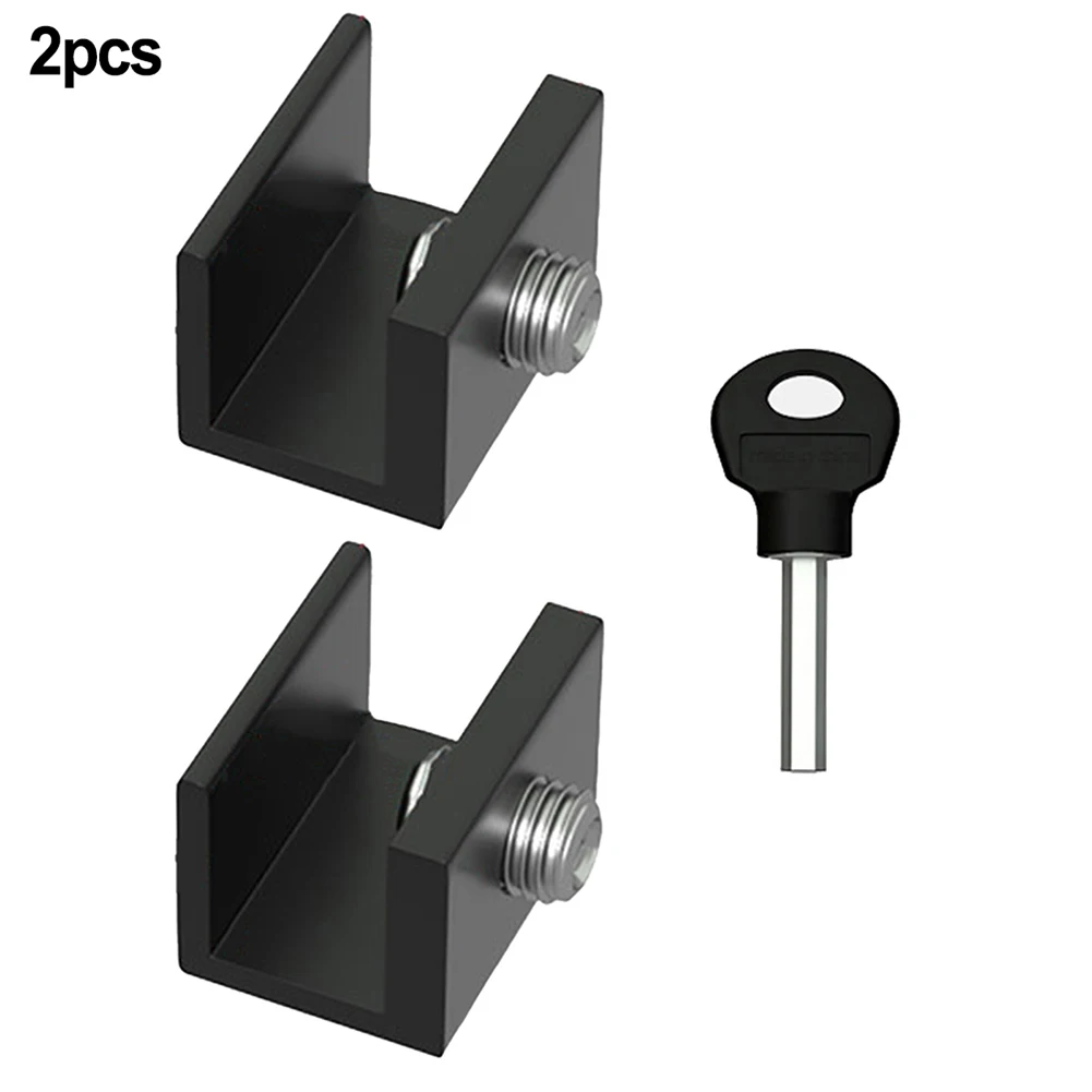 2 Pcs Adjustable Window Lock Stopper Safety Locks for Kids and Pets Anti-theft Door Lock Non Punch Sliding Window Lock Hardware