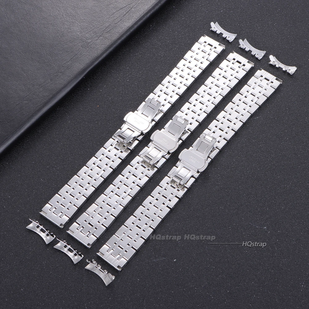 Solid Stainless Steel Band 18mm 20mm 22mm Universal Smartwatch Replacement Strap Bracelet Men Business Watchband Belt