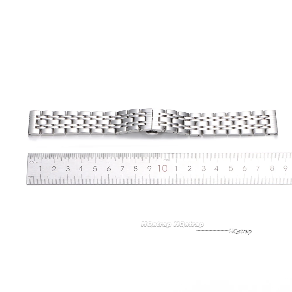 Solid Stainless Steel Band 18mm 20mm 22mm Universal Smartwatch Replacement Strap Bracelet Men Business Watchband Belt