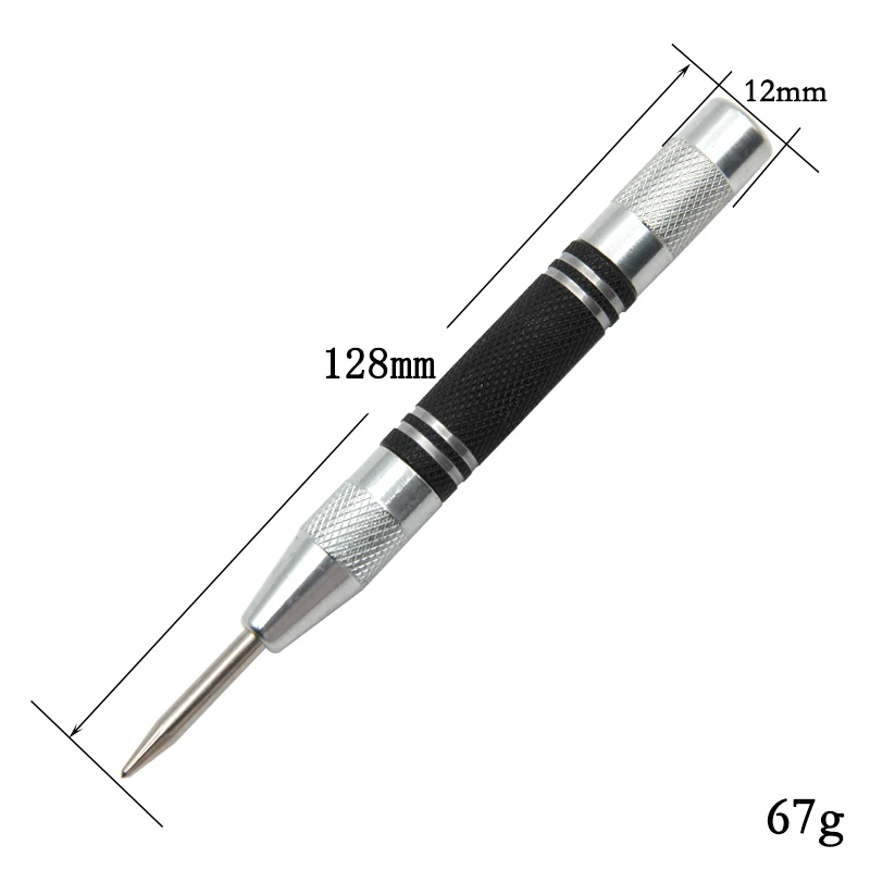 Spring Type Automatic Center Punch Locator Glass Striker Window Breaker Punch Centering Punch Punch Tool