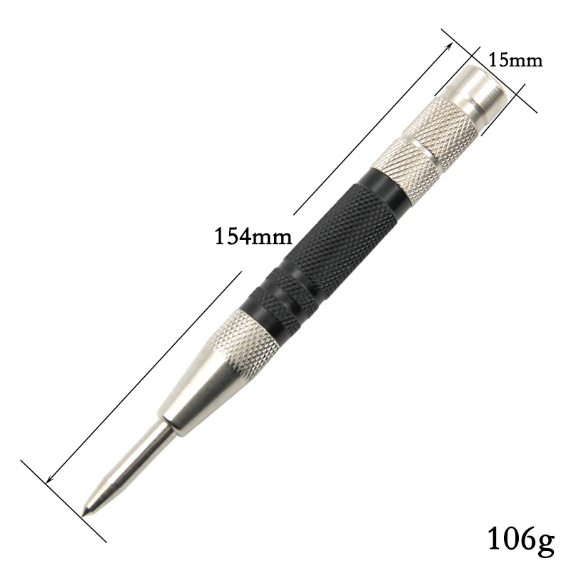 Spring Type Automatic Center Punch Locator Glass Striker Window Breaker Punch Centering Punch Punch Tool