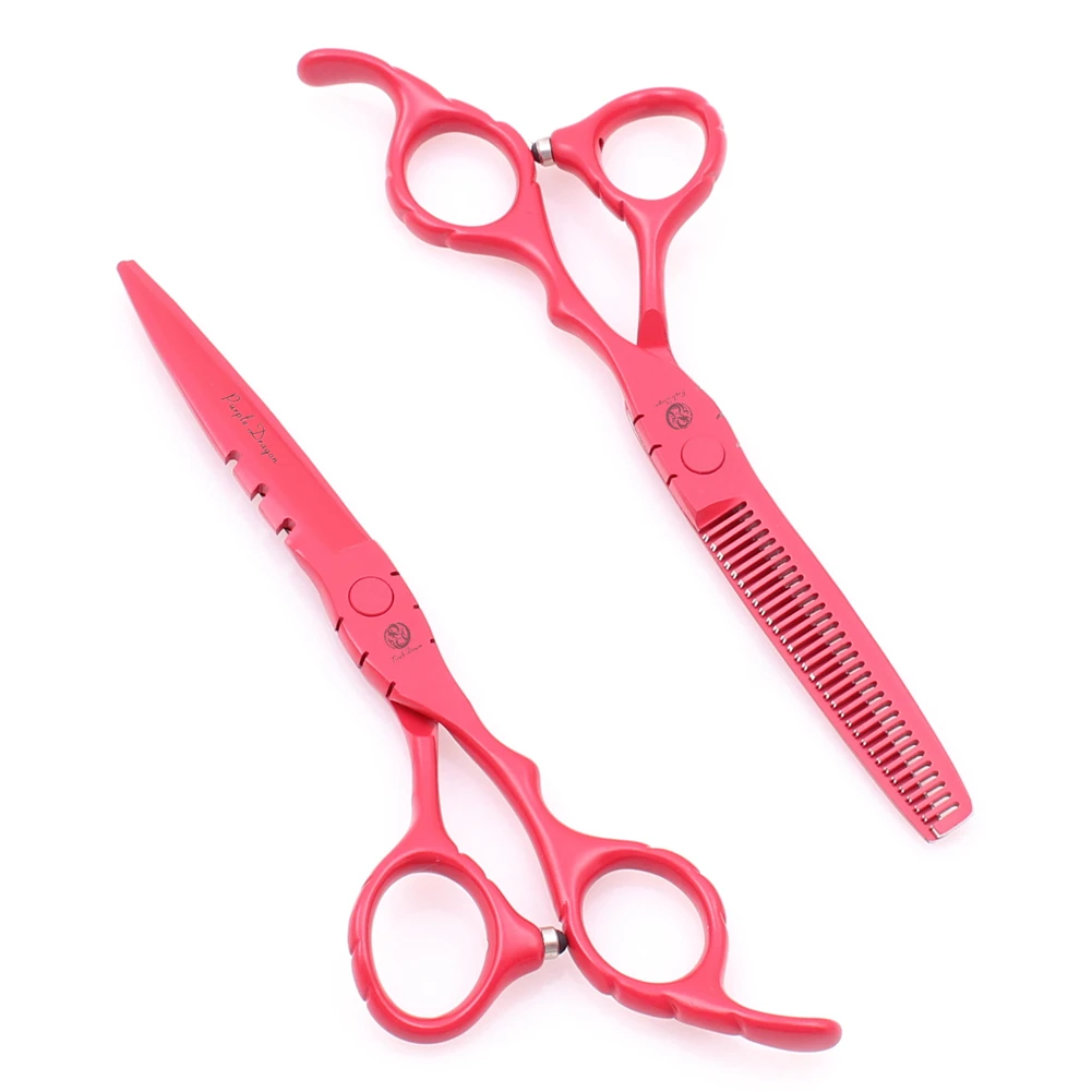 Hair Scissors 5.5" 6" Purple Dragon Stainless Professional Hairdressing Scissors Thinning Shears Hair Scissor Dropshipping Z1010