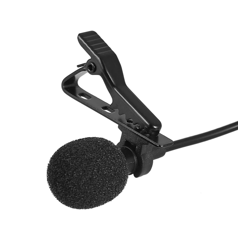 Portable 1.5m Lavalier Mini Microphone Condenser Clip-on Lapel Mic Wired USB 3.5mm Type-C Microfon For Phone for Mac Laptop PC