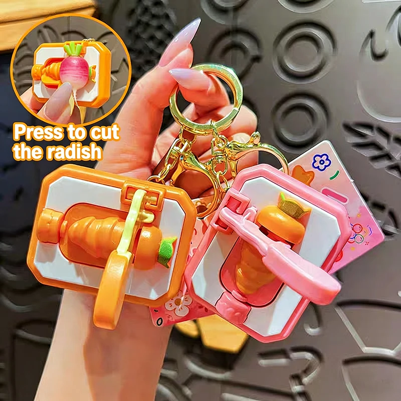 DIY Keychain Carrot-cutting Creative Mini Cutting Fun Stress-relieving Toy Interesting Toy Gift