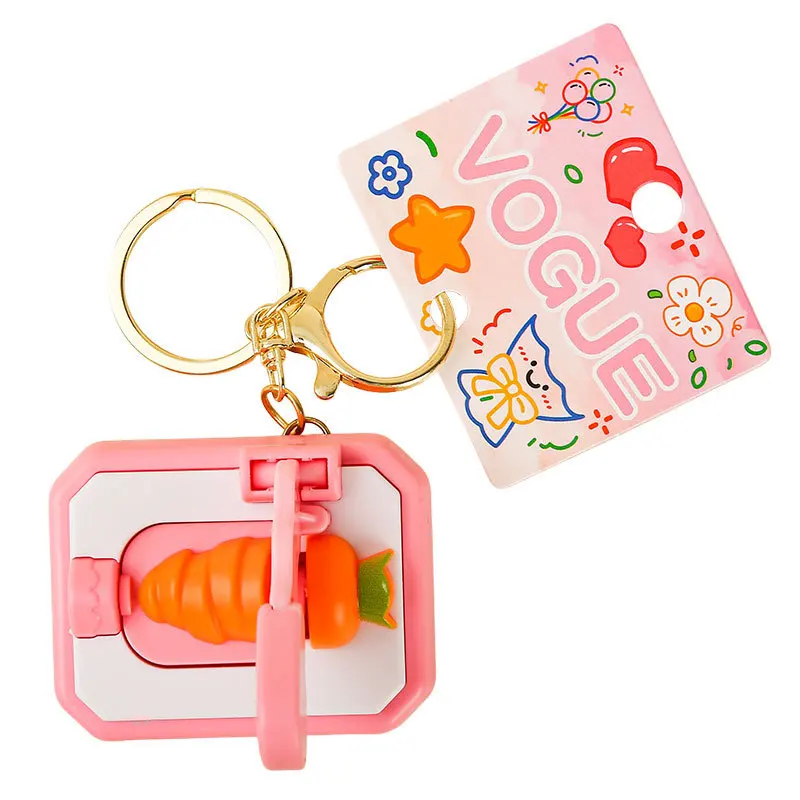 DIY Keychain Carrot-cutting Creative Mini Cutting Fun Stress-relieving Toy Interesting Toy Gift
