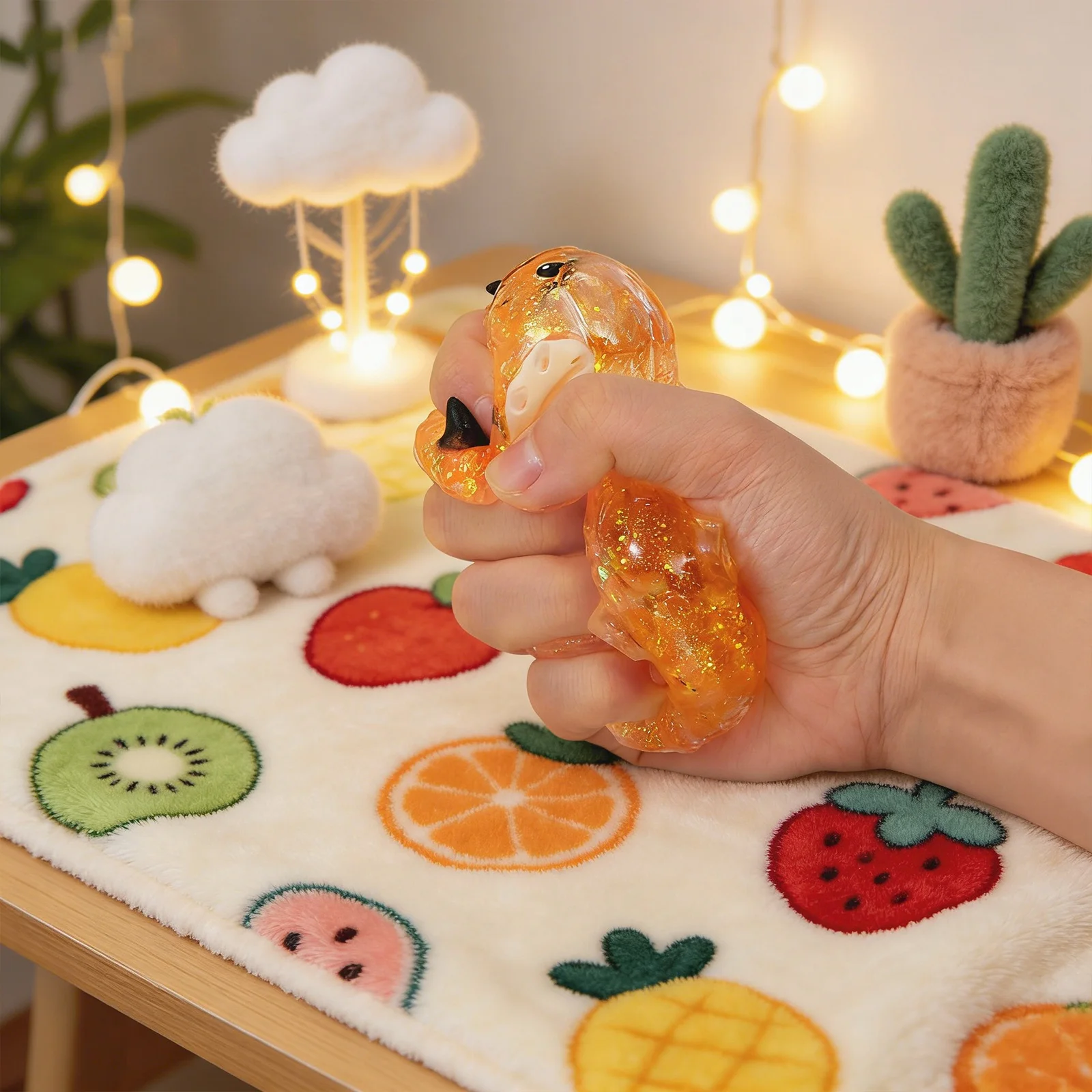 Cute Cow Squishy Maltose Fidget Toy Soft Cow Needoh Toy Small Cute Animal Anti Stress Splat Decompressions Vent Squeeze Toy