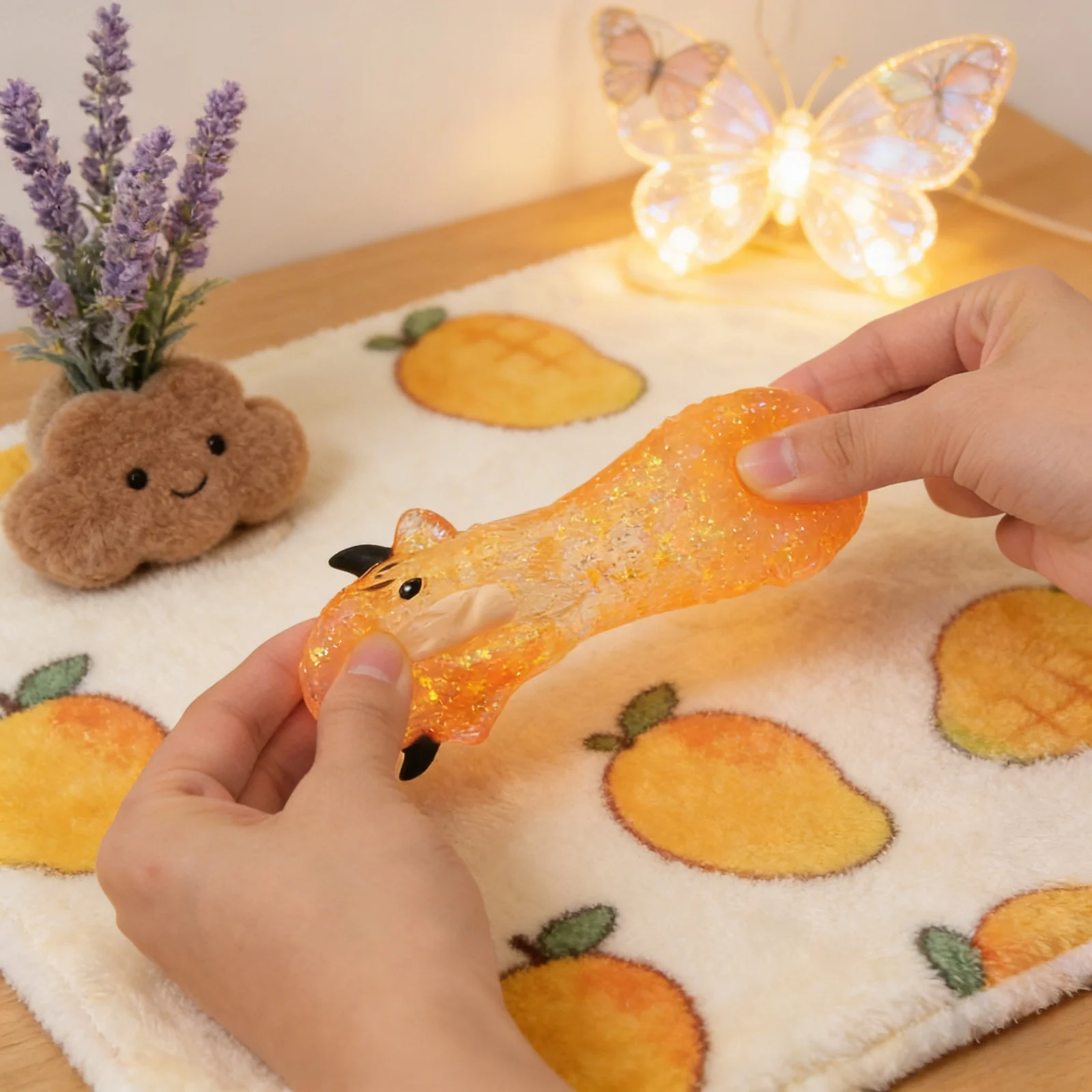 Cute Cow Squishy Maltose Fidget Toy Soft Cow Needoh Toy Small Cute Animal Anti Stress Splat Decompressions Vent Squeeze Toy