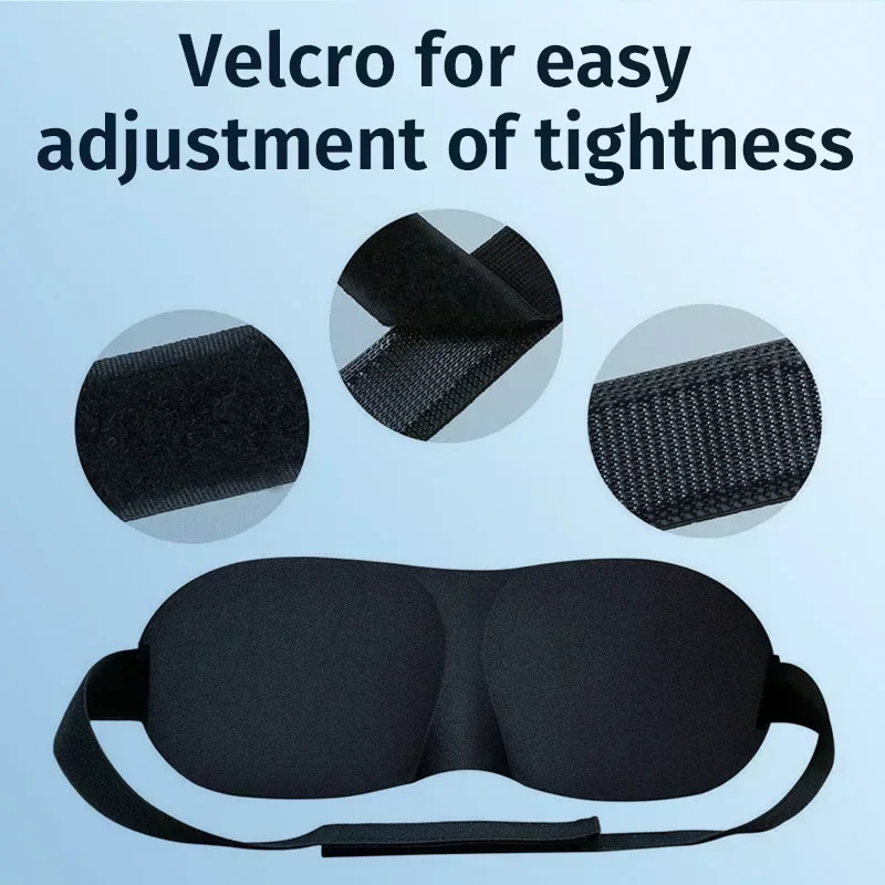 1/2/3 Pcs Sleeping Mask Cover Slaapmasker Blockout Eye Comfort Blindfold Concave Light with Women Men Aid Eye Travel