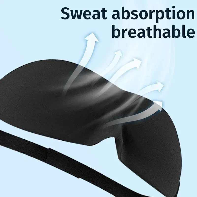 1/2/3 Pcs Sleeping Mask Cover Slaapmasker Blockout Eye Comfort Blindfold Concave Light with Women Men Aid Eye Travel