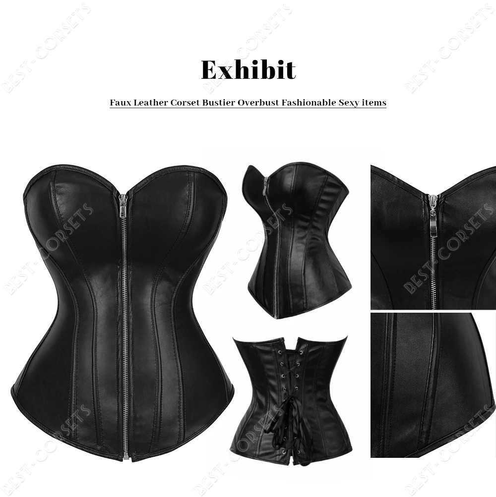 Silver Gold Corsets for Women Steampunk Gothic Corset Bustier with Zipper Plus Size Vintage Style Corset Top Burlesque Lingerie