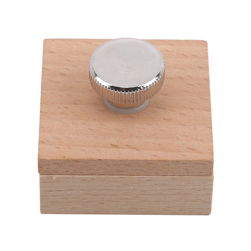 Beech Block Handmade Leather Edge Grinding Sandpaper Treatment Tool Sandalwood DIY Leathercraft Edge Tool
