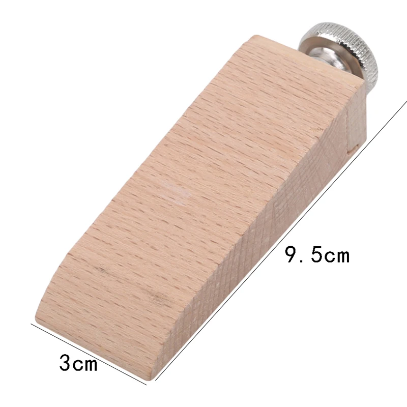 Beech Block Handmade Leather Edge Grinding Sandpaper Treatment Tool Sandalwood DIY Leathercraft Edge Tool