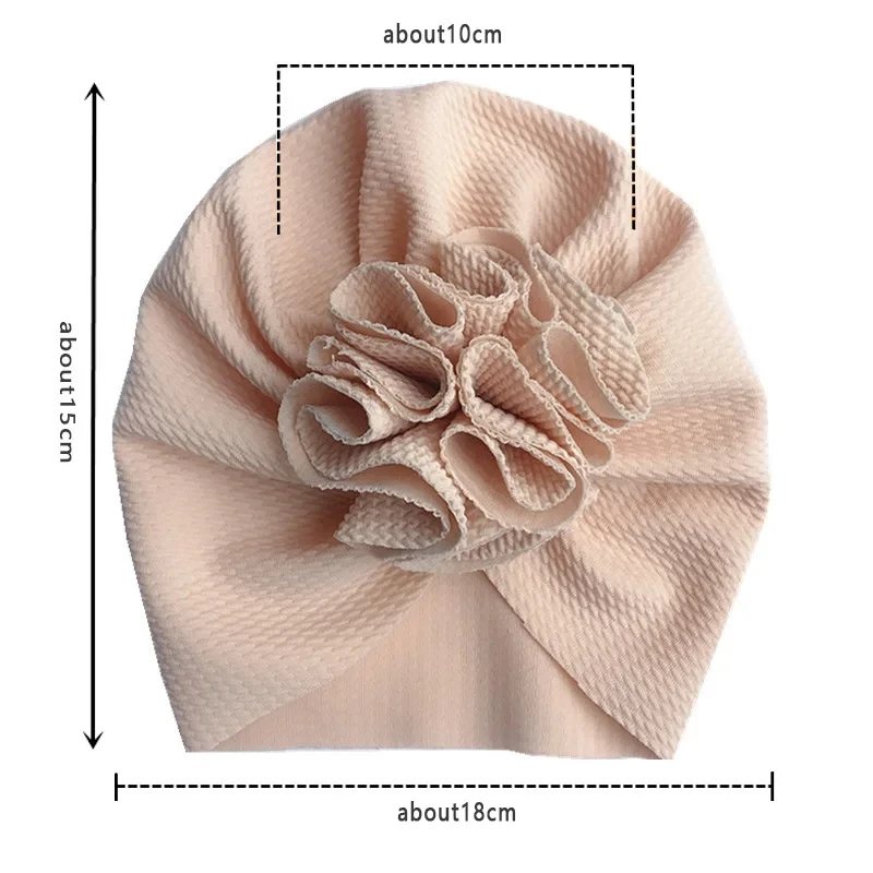Turban Baby Girl Turbans for Babies Lovely Flower Soft Cap Bonnet Head Wraps Kids Hat Beanie Baby Girl Newborn Photography Hat