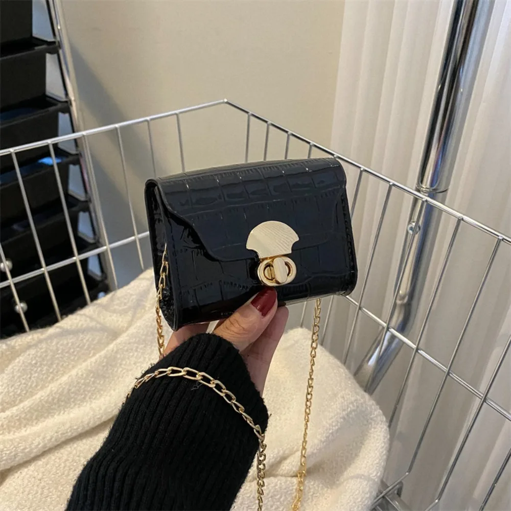 Trendy Mini Shoulder Bag Casual Chain Messenger Bag Daily Commuting Bag Lipstick Coin Purse