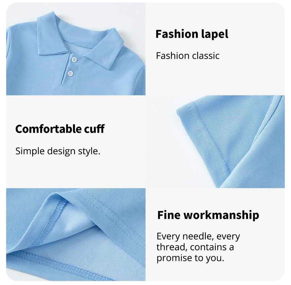 1/3 Pack Children's Solid color POLO Shirt Boy Handsome Fashion T-shirt Lapel Comfortable Half Sleeve Girl Joker Short Sleeve