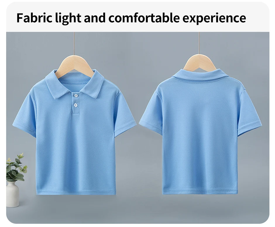 1/3 Pack Children's Solid color POLO Shirt Boy Handsome Fashion T-shirt Lapel Comfortable Half Sleeve Girl Joker Short Sleeve