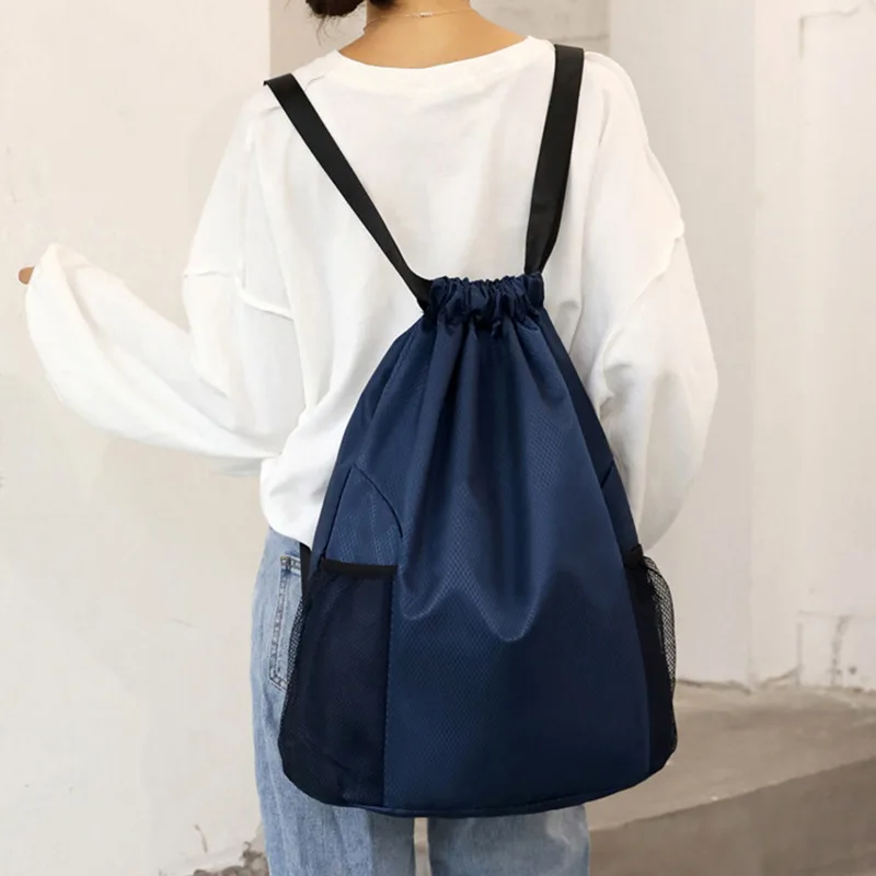 Sports Drawstring Backpack Sport Fitness Travel Outdoor Sackpack Women And Men Large Capacity Gym Swim Beach Bags Basketball Bag