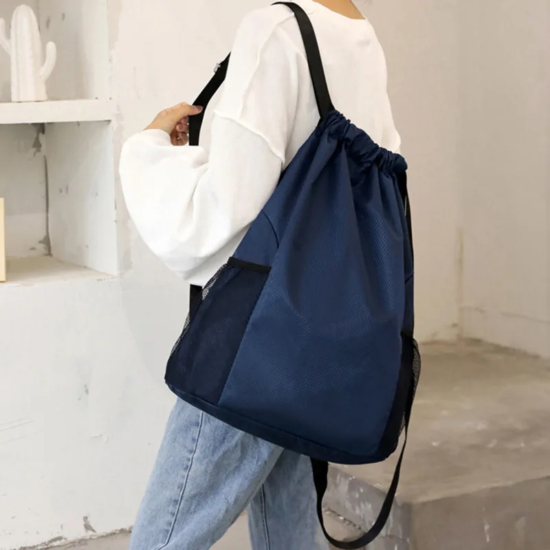 Sports Drawstring Backpack Sport Fitness Travel Outdoor Sackpack Women And Men Large Capacity Gym Swim Beach Bags Basketball Bag