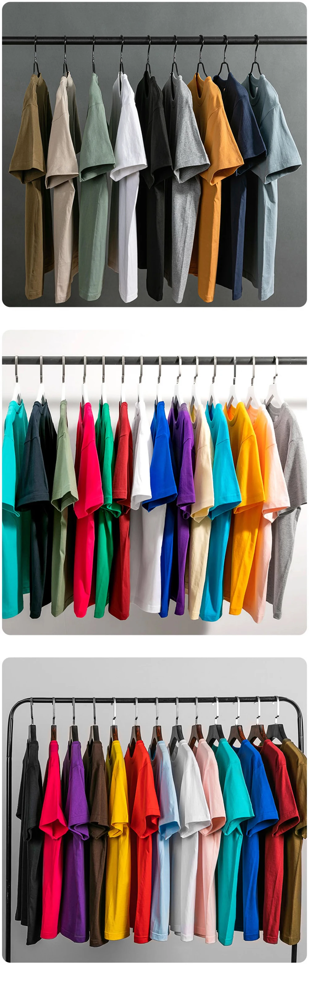 100% Cotton Solid Tshirts Men Woman Short Sleeve Fashion Brand Trend Couple Clothing Tees Customized Candy Color Summer Tops