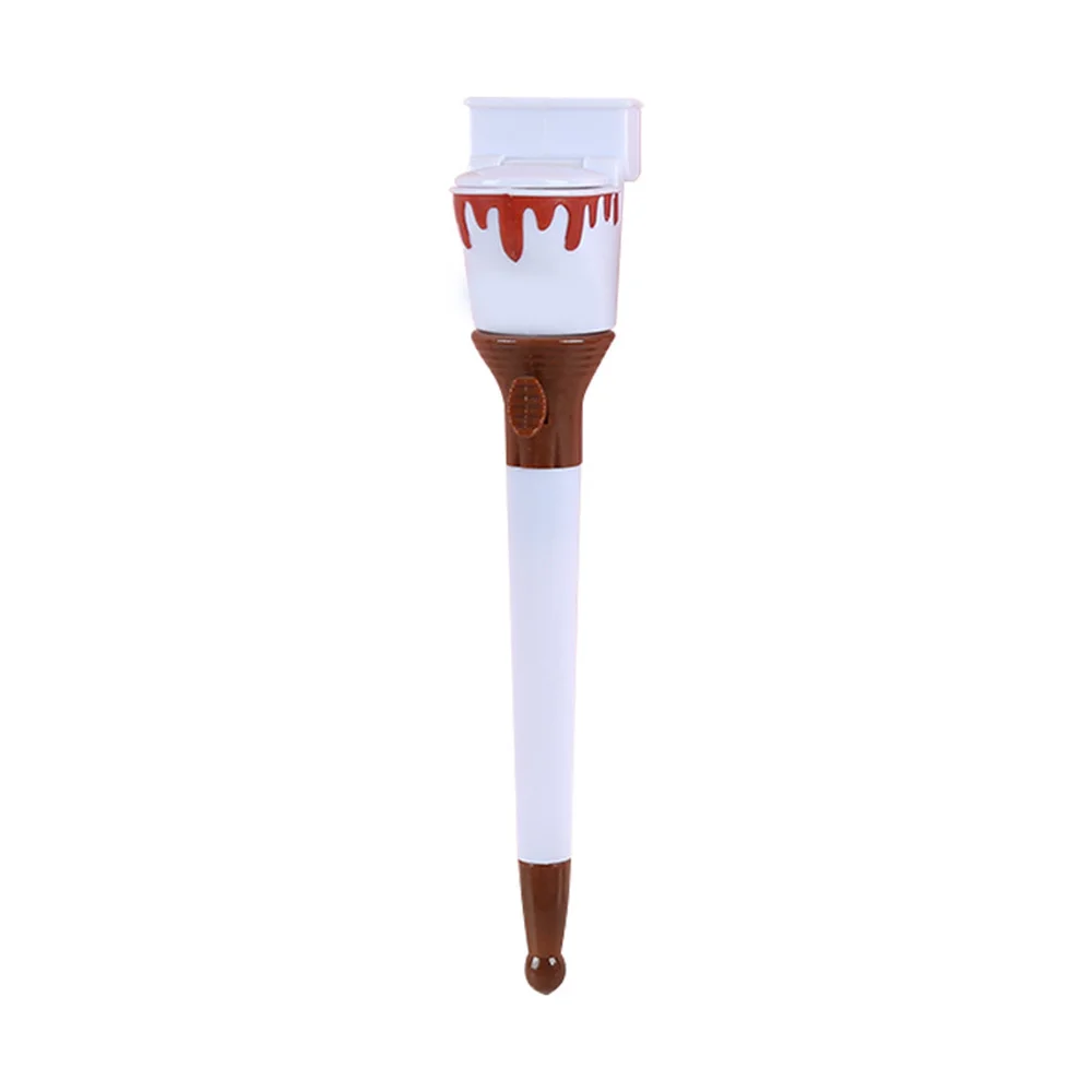 1Pc Cute Ball Pen Stationery Creative Funny Cartoon Pushable Toilet Poop Shit Stool Ballpoint Pen For School Home Office Supplie