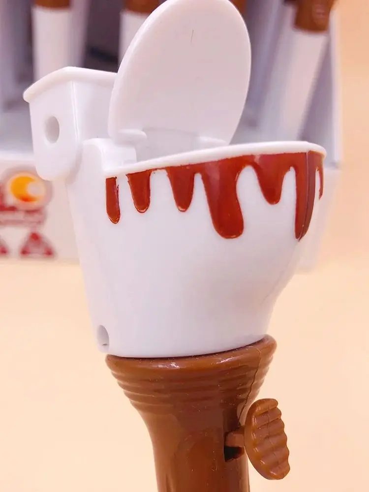 1Pc Cute Ball Pen Stationery Creative Funny Cartoon Pushable Toilet Poop Shit Stool Ballpoint Pen For School Home Office Supplie
