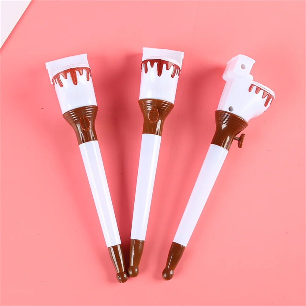 1Pc Cute Ball Pen Stationery Creative Funny Cartoon Pushable Toilet Poop Shit Stool Ballpoint Pen For School Home Office Supplie