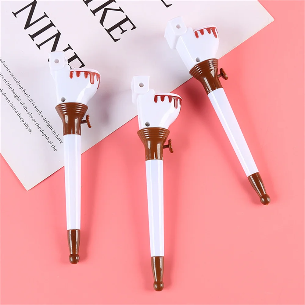 1Pc Cute Ball Pen Stationery Creative Funny Cartoon Pushable Toilet Poop Shit Stool Ballpoint Pen For School Home Office Supplie