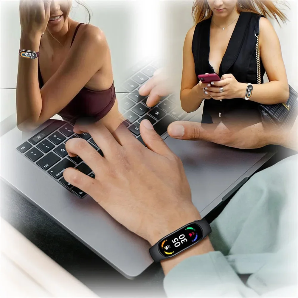 Sport Strap For Xiaomi Mi band 8-8 NFC Belt Replacement miband8 silicone Bracelet smart band 8 waterproof Watchbands Accessories