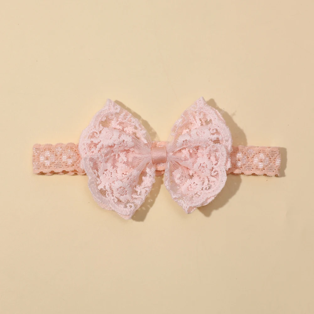 Headbands for Girl Soft Elastic Lace Bow Baby Girl Hair Band Children Turban Kids Headwear Hair Accessories for Newborn Infant