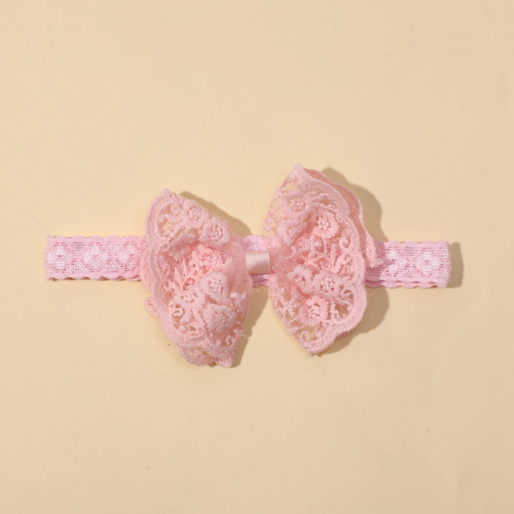 Headbands for Girl Soft Elastic Lace Bow Baby Girl Hair Band Children Turban Kids Headwear Hair Accessories for Newborn Infant