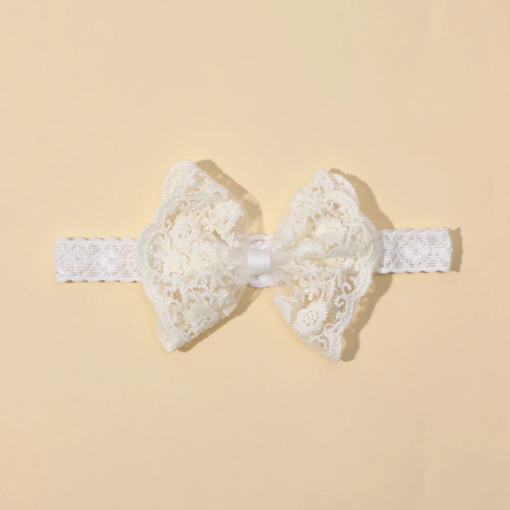 Headbands for Girl Soft Elastic Lace Bow Baby Girl Hair Band Children Turban Kids Headwear Hair Accessories for Newborn Infant