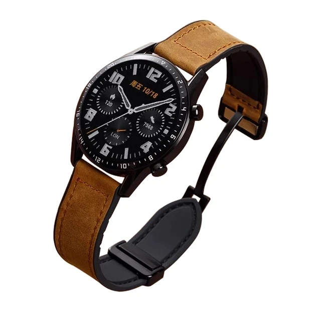 22mm 20mm Leather Silicone Strap For Samsung Galaxy Watch 7 6 5 4 40mm/44mm Magnetic Band For Galaxy Watch 6 Classic 43mm 47mm