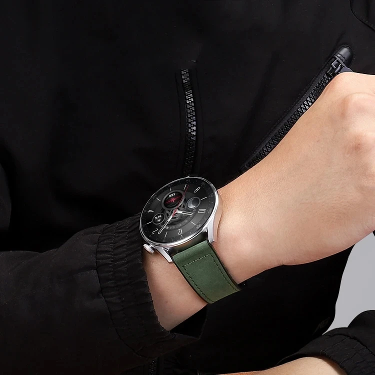 22mm 20mm Leather Silicone Strap For Samsung Galaxy Watch 7 6 5 4 40mm/44mm Magnetic Band For Galaxy Watch 6 Classic 43mm 47mm