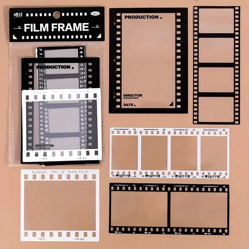 15 Sheets Of Transparent Retro Adhesive Collage Hand Account Decoration Material Sticker Pack, Album Scrapbooking Decor Supplies
