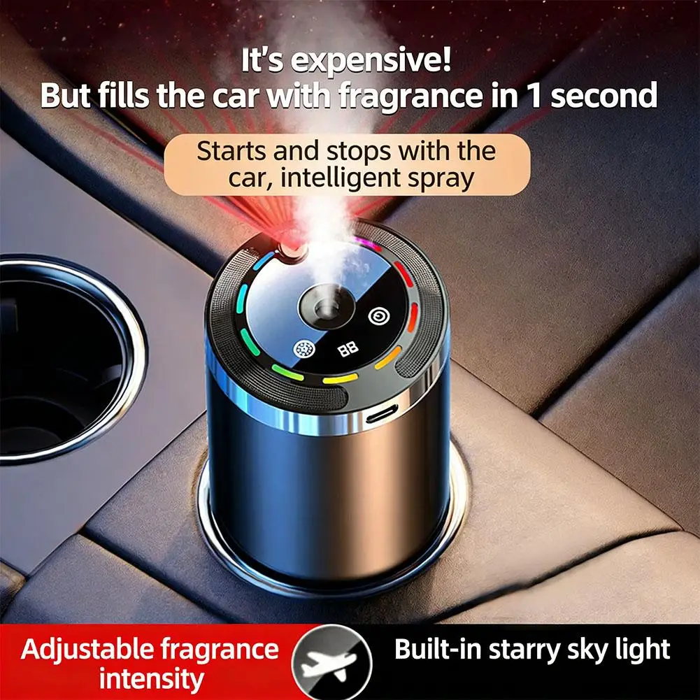 Car Air Freshener, Car Electric Air Diffuser Aroma,Car Air Vent Essential Oil Mist Humidifier Fragrance Diffuser Auto Tools