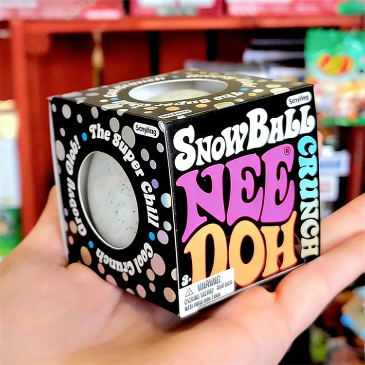 2026 New Product NeeDoh Snow Ball Crunch Snow Ball Crunch Stress Relief Toy