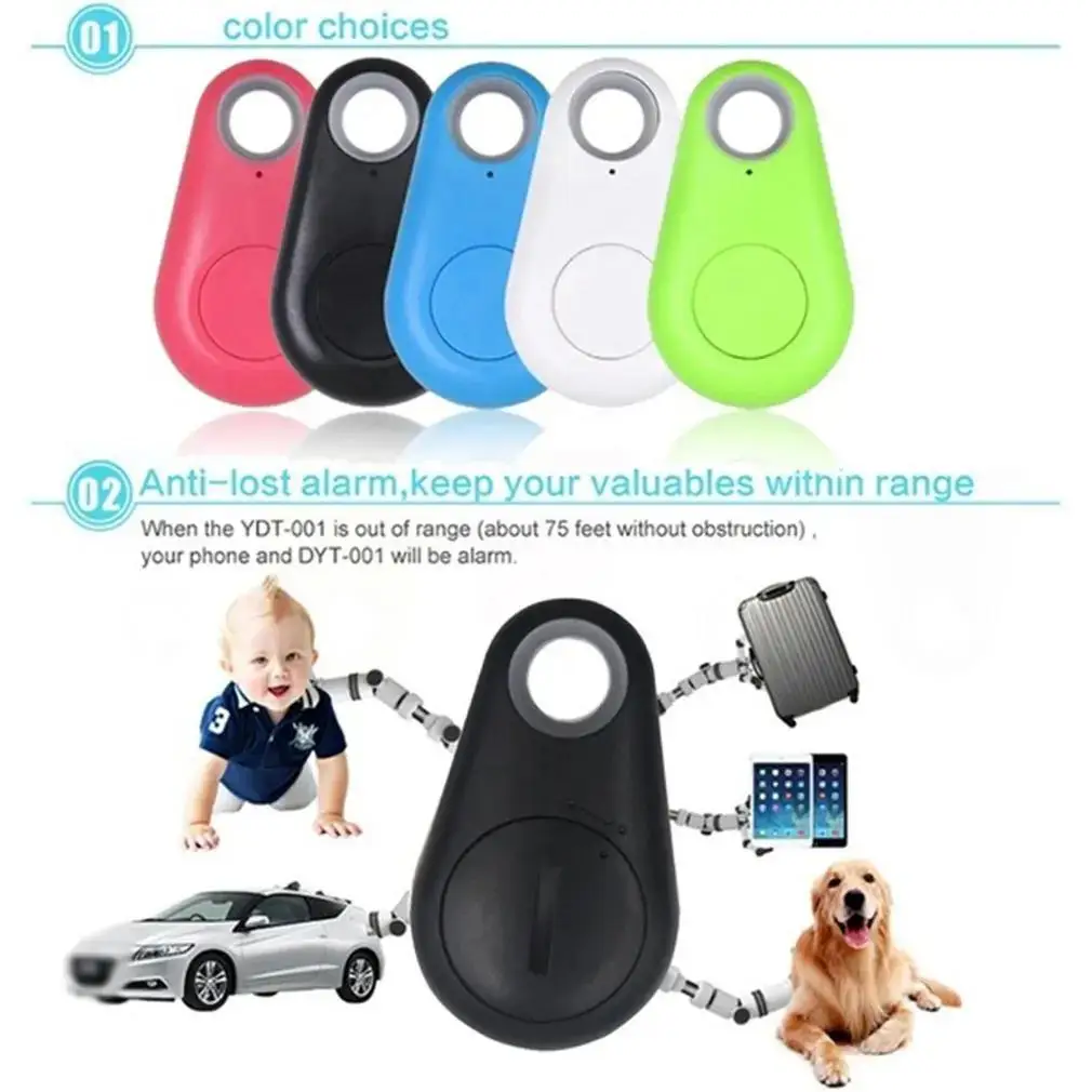 1/5Pcs Mini GPS Tracker Bidirectional Alarm Keychain Finder Phone Anti Theft Reminder Locator Accessories Smart Anti Loss Device