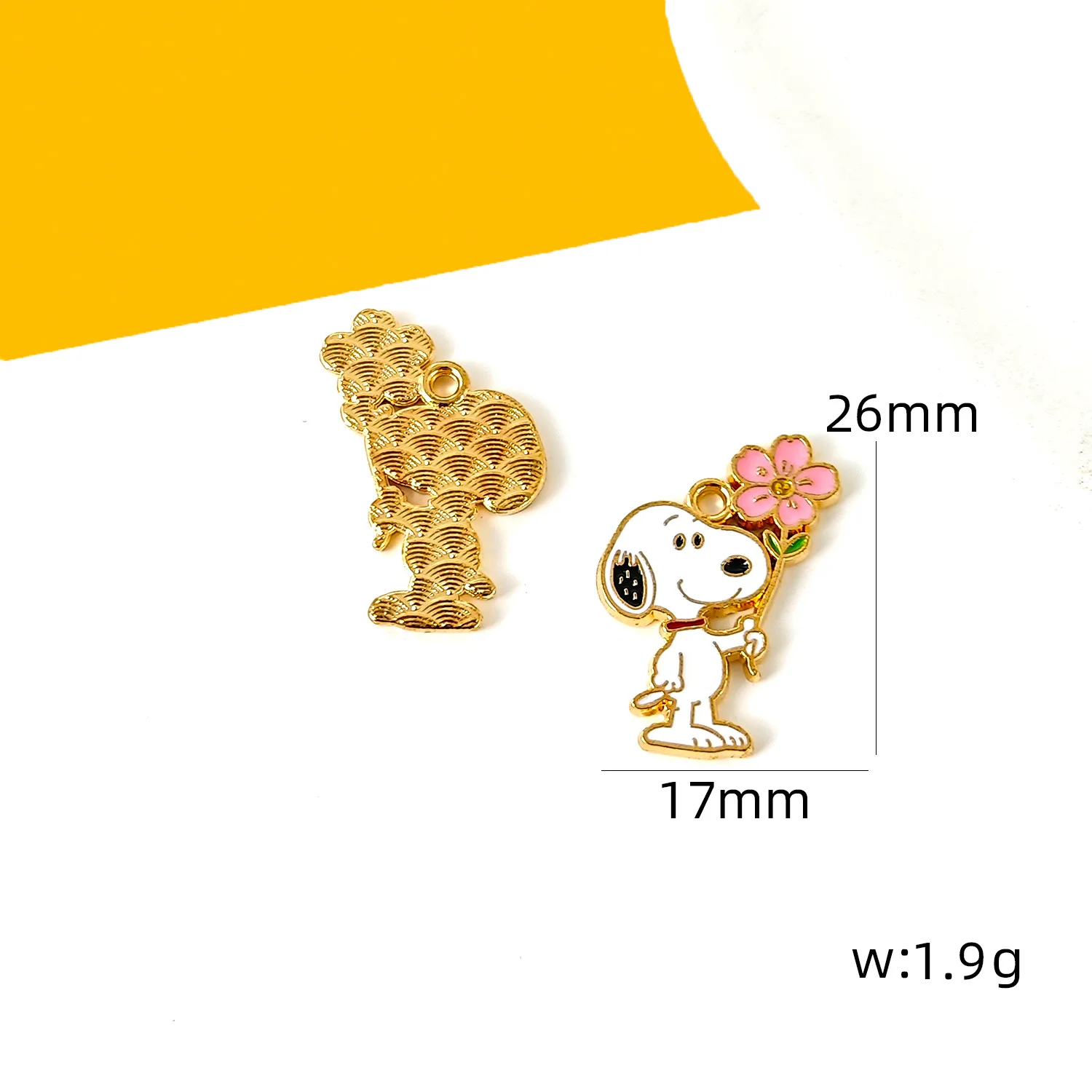 10/20/30Pcs Cute Dog DIY Keychain Metal Handmade for Making Alloy Key Chain Cute Keyring Gift for Fans