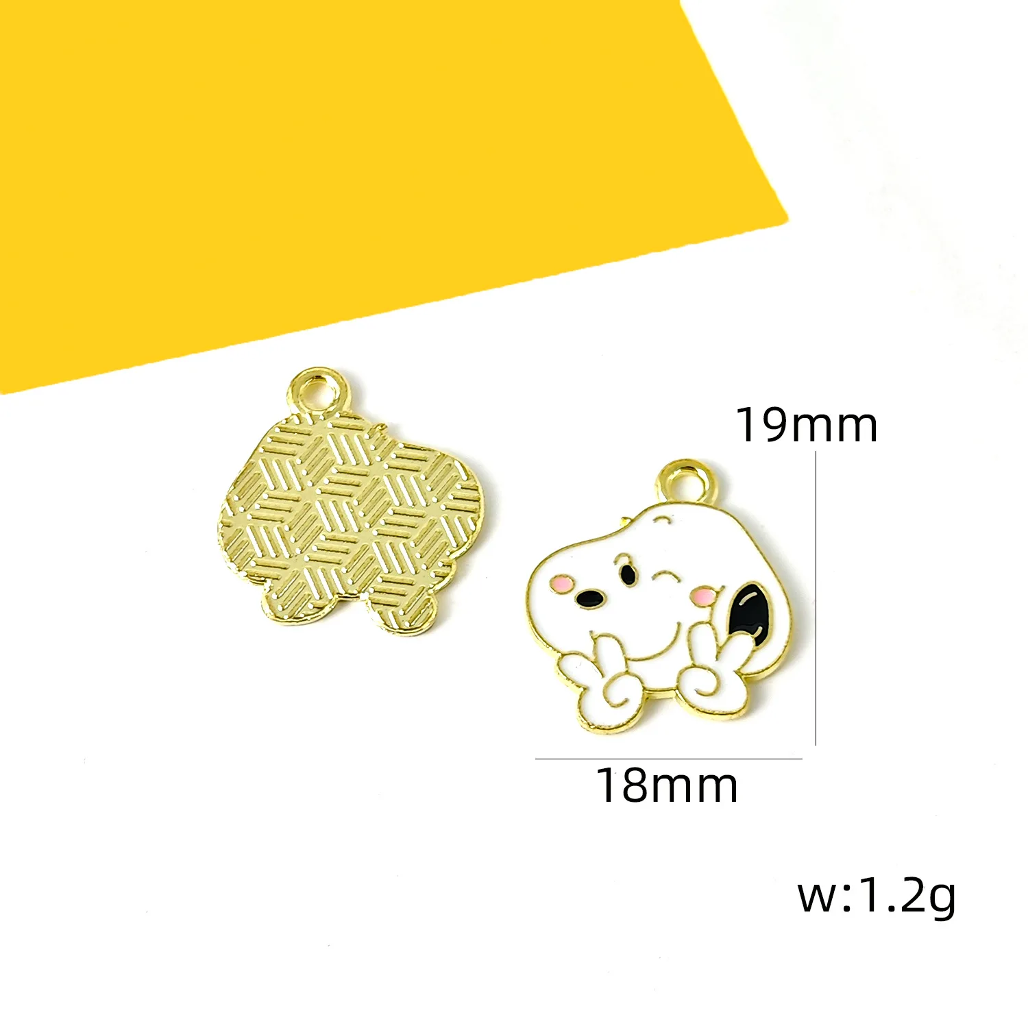 10/20/30Pcs Cute Dog DIY Keychain Metal Handmade for Making Alloy Key Chain Cute Keyring Gift for Fans