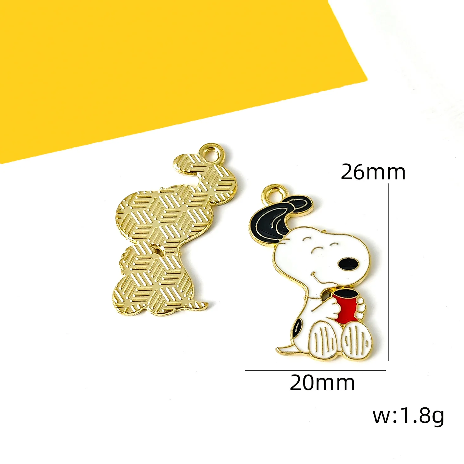 10/20/30Pcs Cute Dog DIY Keychain Metal Handmade for Making Alloy Key Chain Cute Keyring Gift for Fans