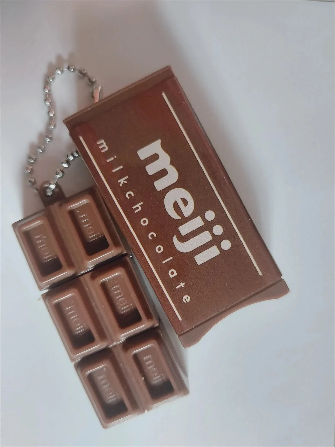 Fidget Toy Simulated Meiji Chocolate Bendy Snap-And-Play Stress Relief Jp Style Keychain Pendant Funny Gifts Creative Gadgets