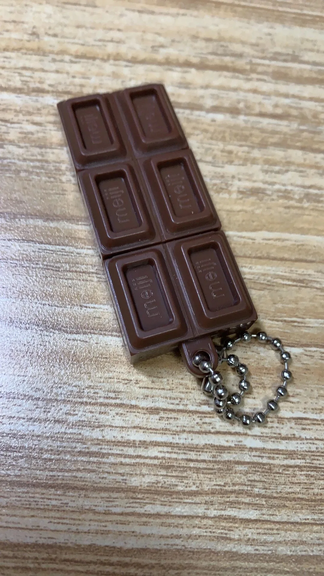 Fidget Toy Simulated Meiji Chocolate Bendy Snap-And-Play Stress Relief Jp Style Keychain Pendant Funny Gifts Creative Gadgets