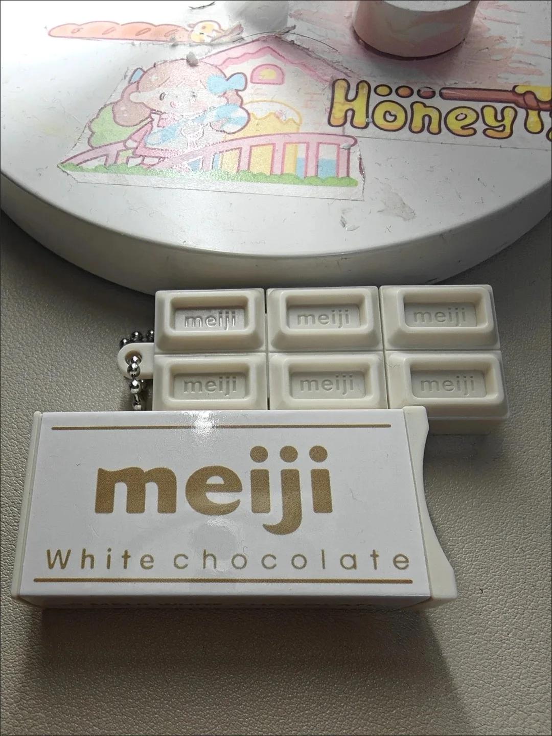 Fidget Toy Simulated Meiji Chocolate Bendy Snap-And-Play Stress Relief Jp Style Keychain Pendant Funny Gifts Creative Gadgets