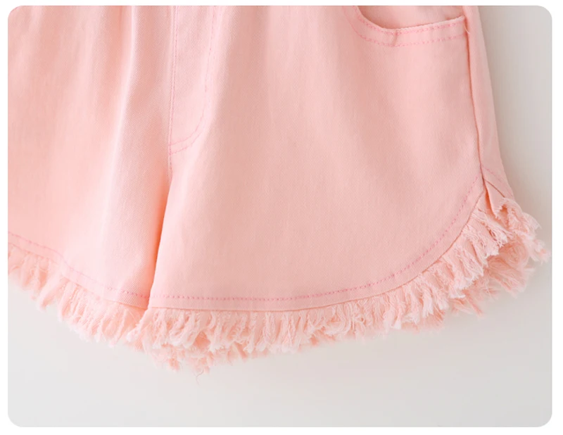 IENENS Girl Casual Shorts Kids Cotton Short Pants Five Colors Baby Bottoms Fit 4-11Y Child Casual Clothes Clothing