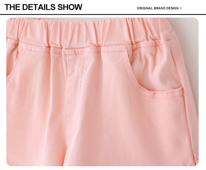 IENENS Girl Casual Shorts Kids Cotton Short Pants Five Colors Baby Bottoms Fit 4-11Y Child Casual Clothes Clothing