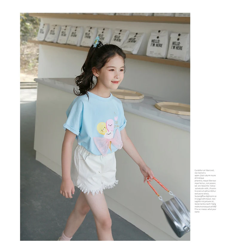 IENENS Girl Casual Shorts Kids Cotton Short Pants Five Colors Baby Bottoms Fit 4-11Y Child Casual Clothes Clothing