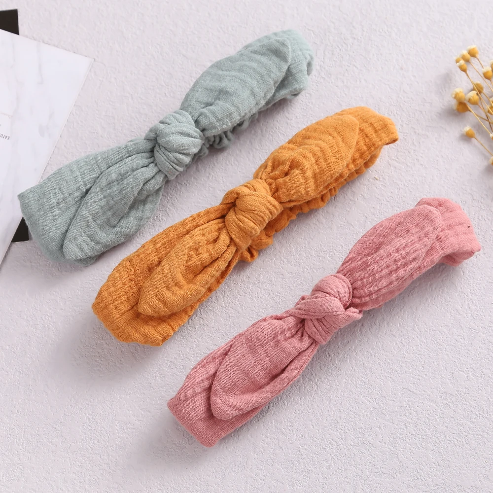 Rabbit Ears Baby Girl Headband Elastic Girl Hairband Newborn Baby Bow Headbands Bowknot Hair Accessories